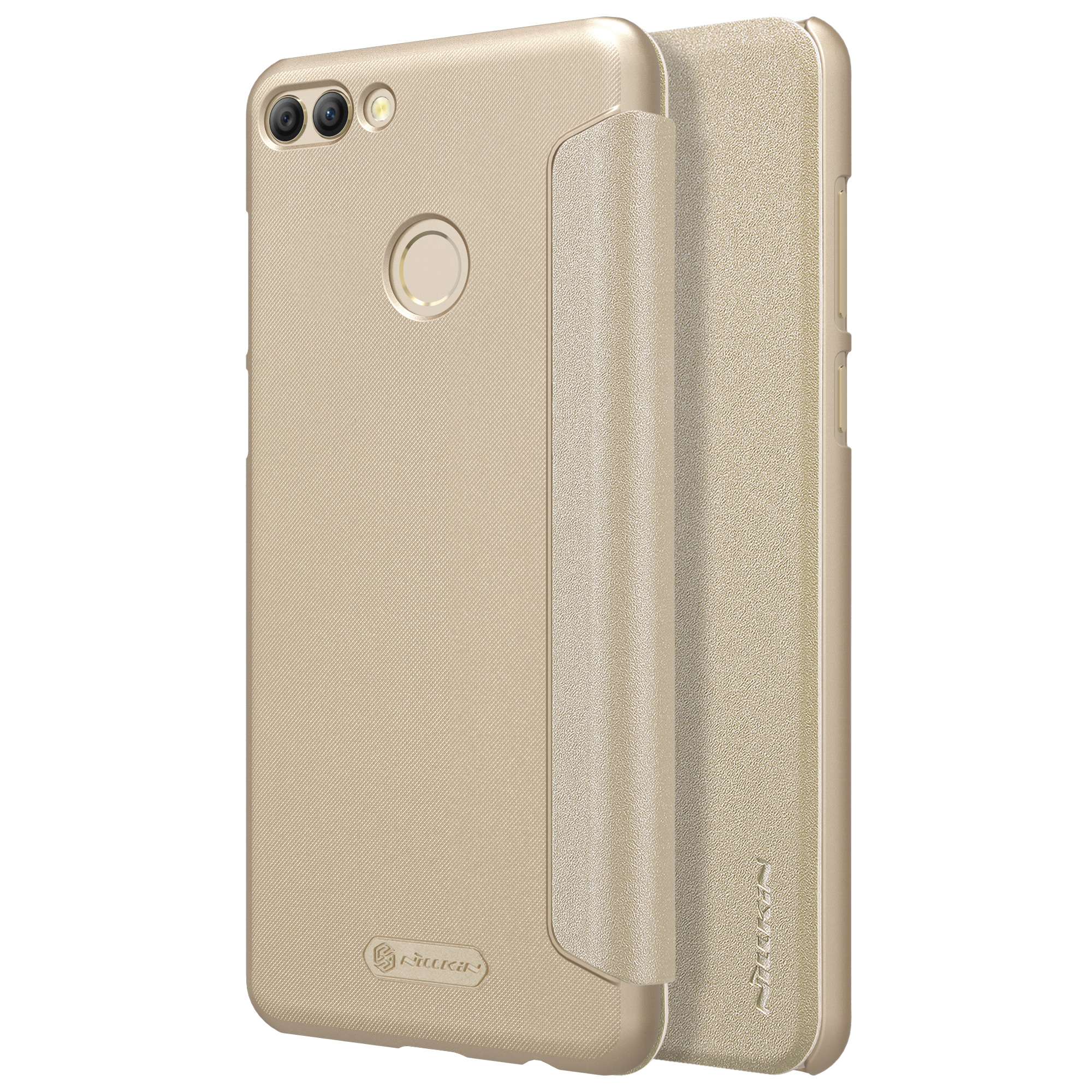 

Nillkin Sparkle Series PU Кожи Для Мобильного Телефона Для Huawei Y9 (2018) / Наслаждайтесь 8 Плюс - Золото, Huawei Y9 (2018)