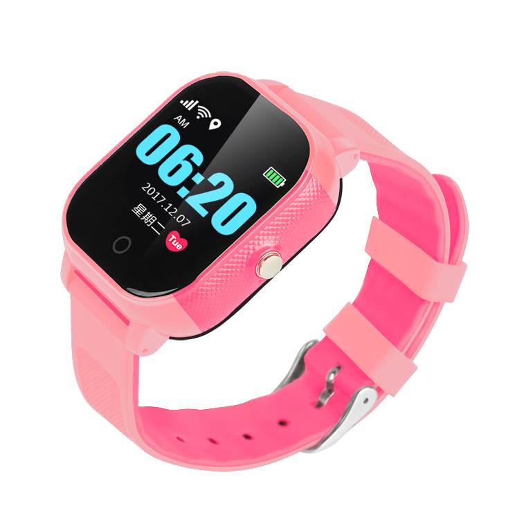 

FA23 Two Way Voice Calling Touch Screen Waterproof Anti-Lost Smart GPS Watch for Kids - Pink/Rose