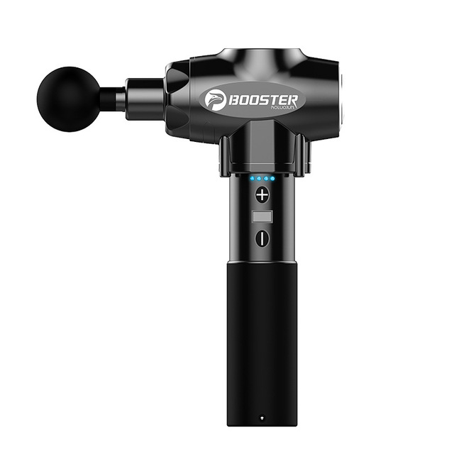 

BOOSTER E Low Noise Muscle Massage Gun Exercising Muscle Pain Relief Therapy Gun - US Plug / Black