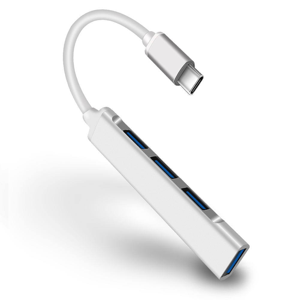 

C-809 Usb-c-hub Mit 1 x USB 3.0, 3 x USB 2.0-ports - Silber-