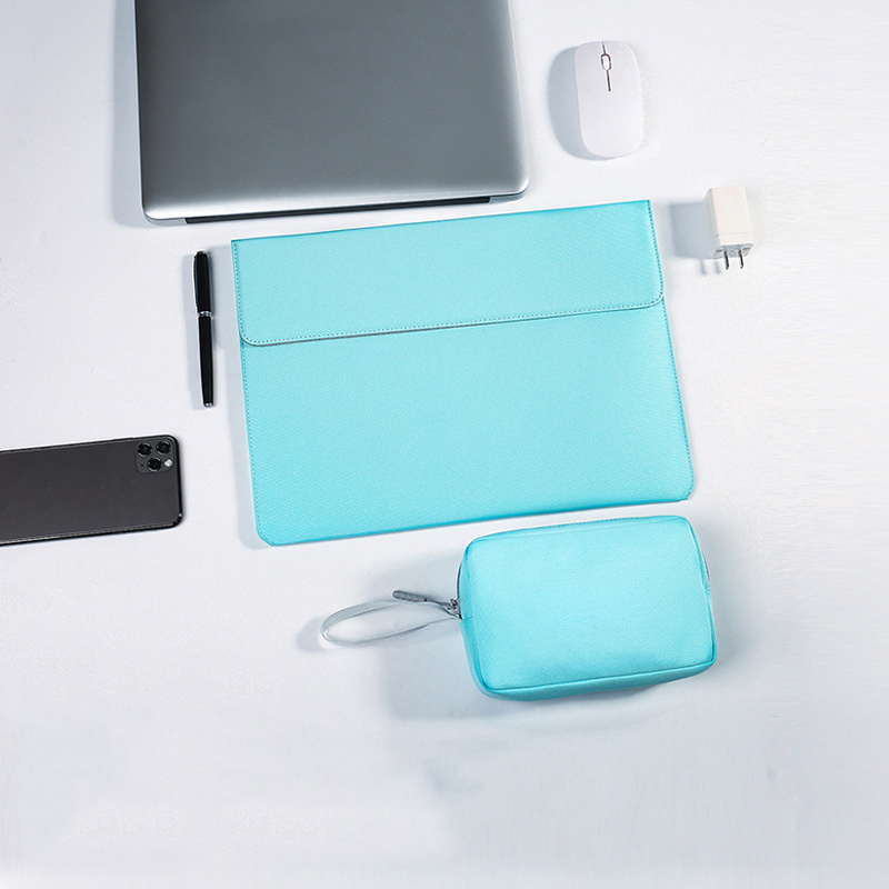 

Kalusi Wasserresistent Hochwertiger Computerbeutel Einfacher Designbeutel Für 15-zoll-laptop - Cyan