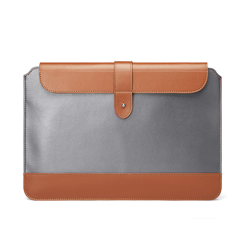 

F-26 Farbspleißen Laptop-hülle Schutzbeutel Für MacBook Lenovo Dell 11-12 Zoll Notebook - Grau Braun