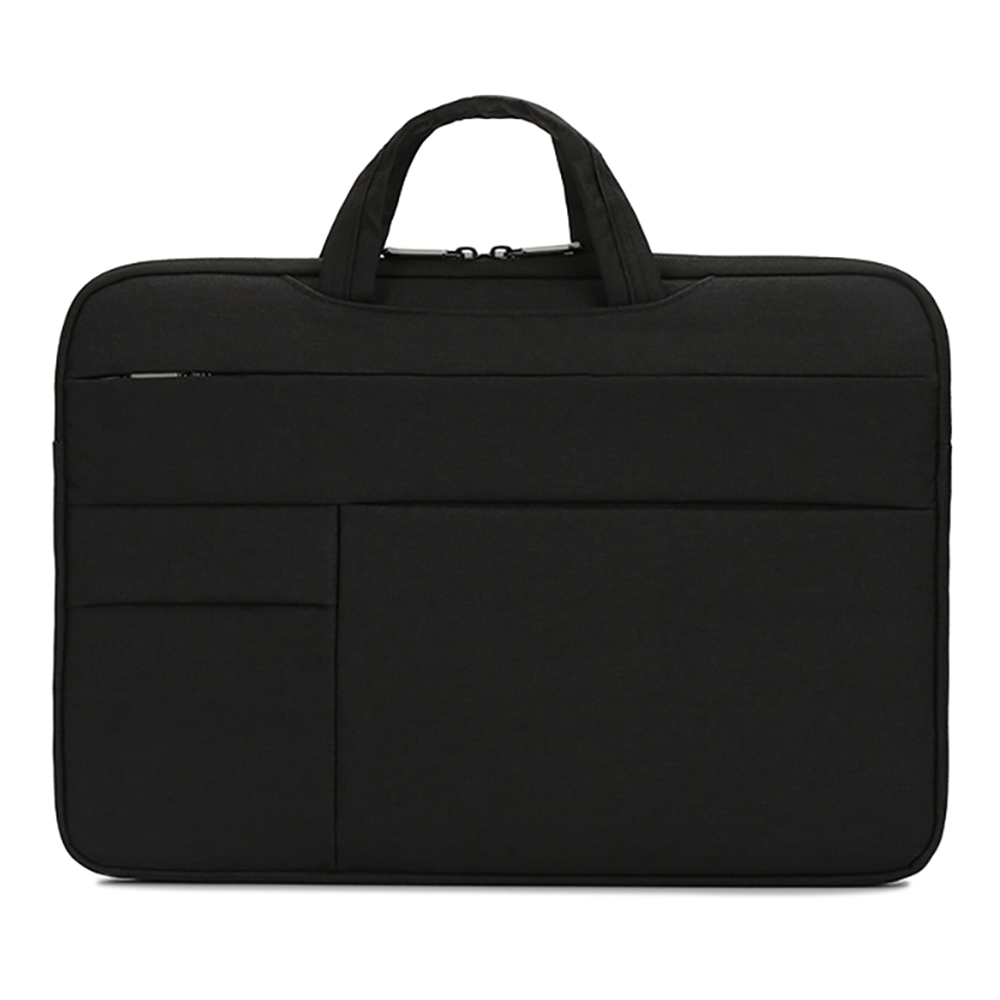 

N002 Handheld Büro Laptop Tasche Aktentasche Wasserdichte Computer Tasche Fall Halter Für 15,4 Zoll Notebook - Schwarz