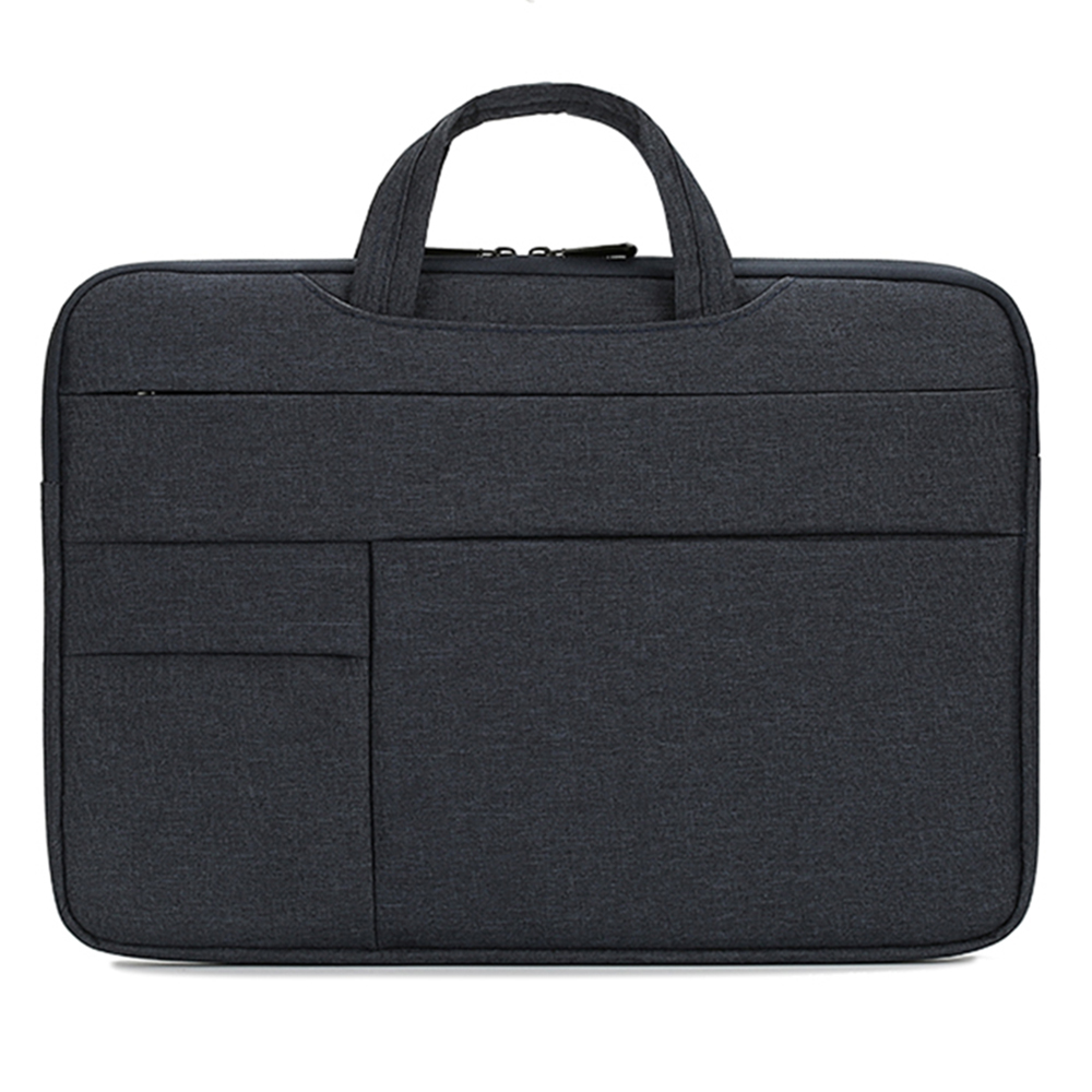 

N002 Handheld Büro Laptop Tasche Aktentasche Wasserdichte Computer Tasche Fall Halter Für 15,4 Zoll Notebook - Marineblau