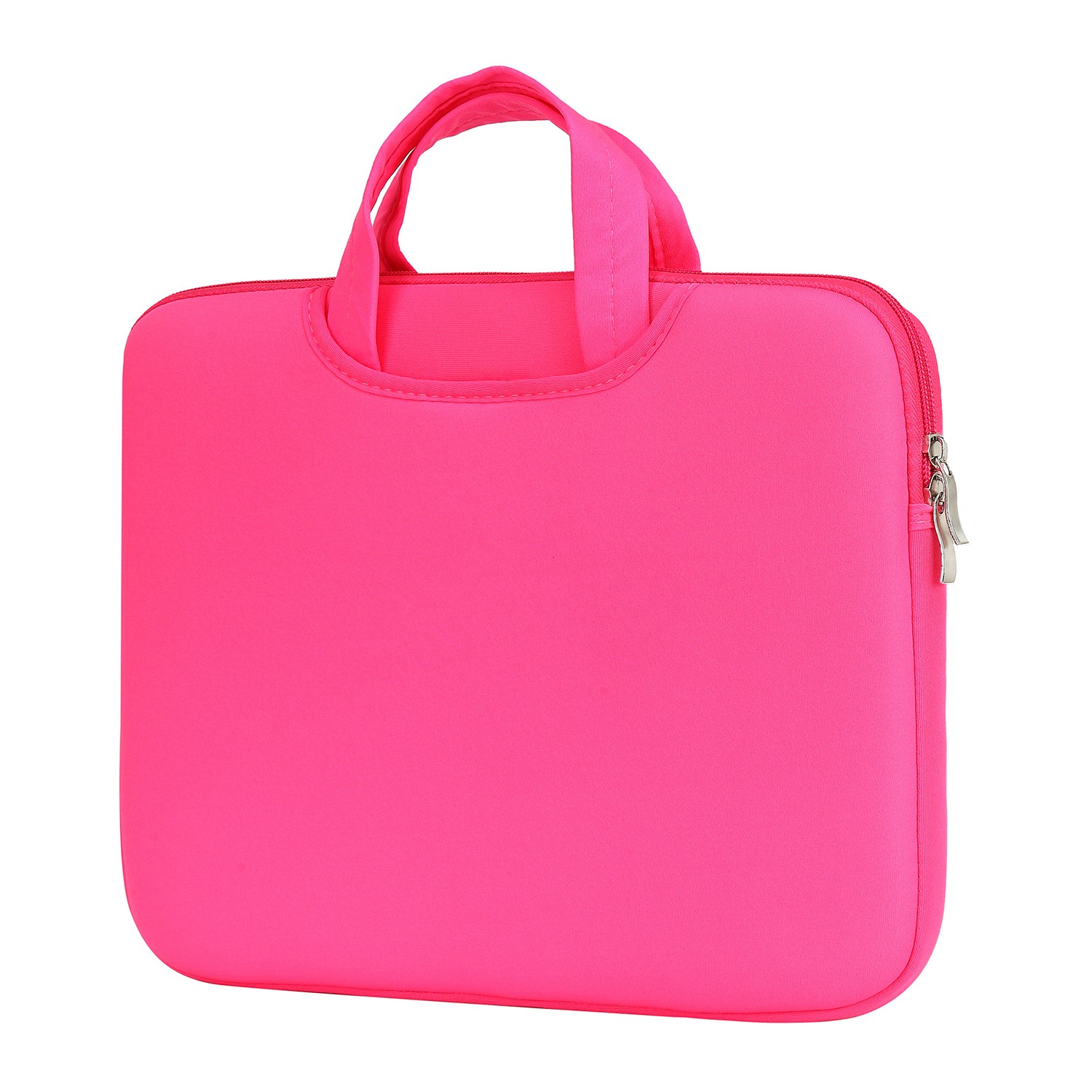 

A2016 Dünne Tragbare Handheld-Laptop-Schutzhülse-Notebook-Tragetasche Für 11-Zoll-Laptop - Fluoreszierendes Rosa.