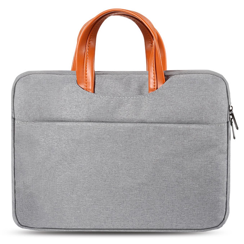 

15,6-zoll-laptop-hülle Hülle Schutzbag Oxford Stoff Netbook Mit Handtasche Mit Handtasche - Grau