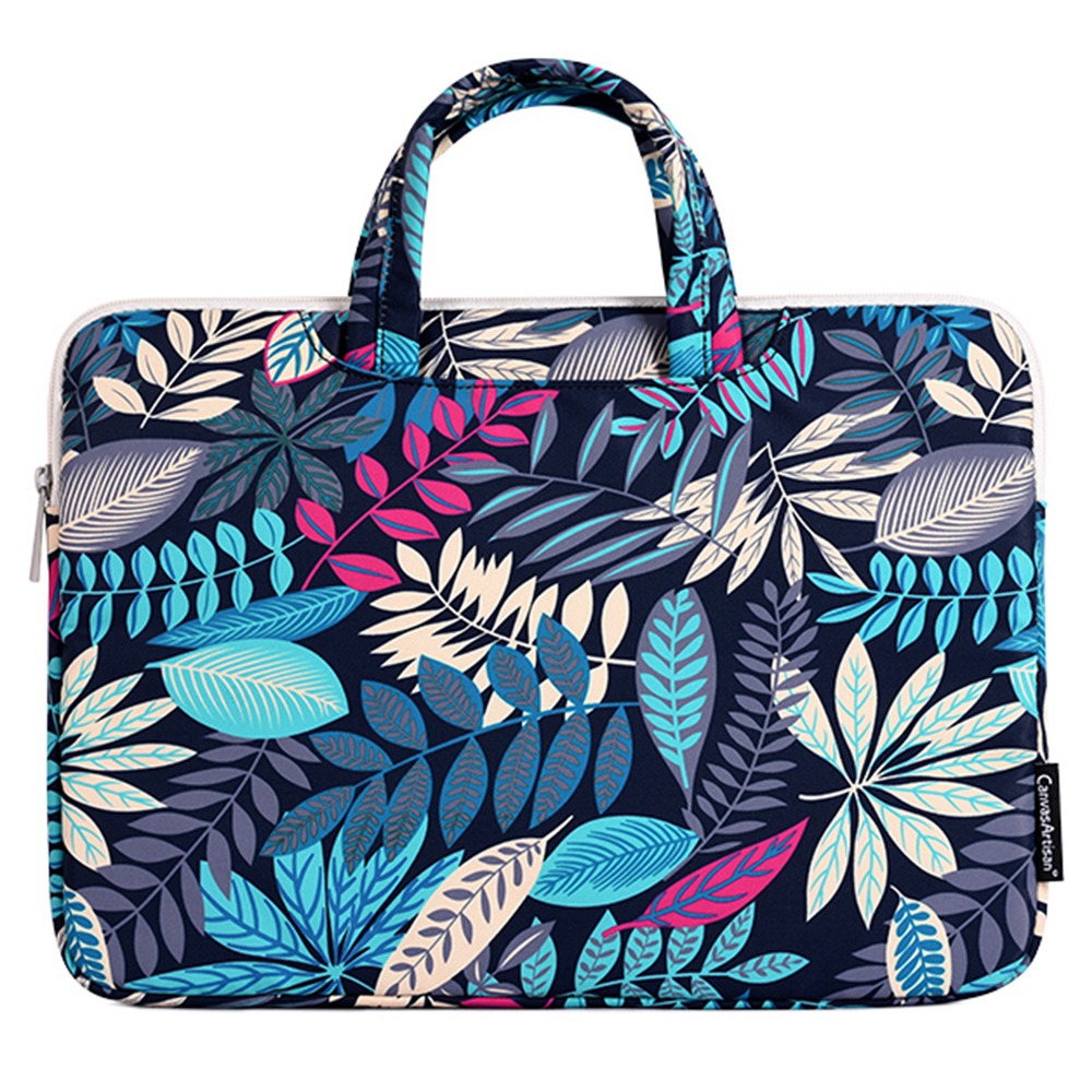 

Canvasartisan H30-B01 12-Zoll-Laptop Mit Beutelbeutelblatt Muster Notebook Computerhandtasche - Blau, iPad Pro 12.9 inch (2015)