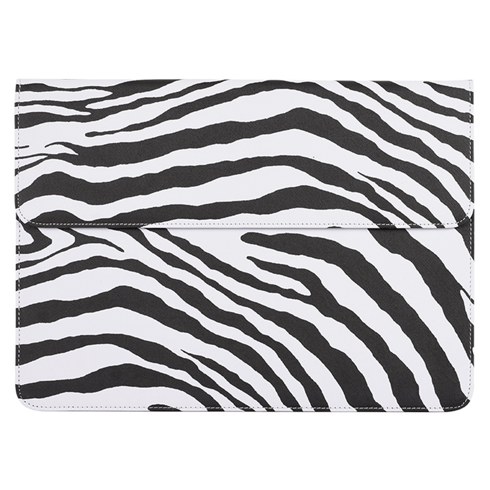 

Canvasartisan E33-01 14-Zoll-Notizbuch Schwarzer Weißer Zebra-Streifen Mit Magnetklappe Weichverkleidung Hüllkurve Laptop-Hülle, MacBook Pro 14 inch (2021)