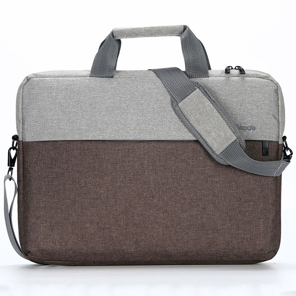 

OKADE T52 14-zoll-notebook-crossbody-handtasche Tragbarer Laptop Reißverschluss (mit Schultergurt) - Braun, MacBook Pro 14 inch (2021)