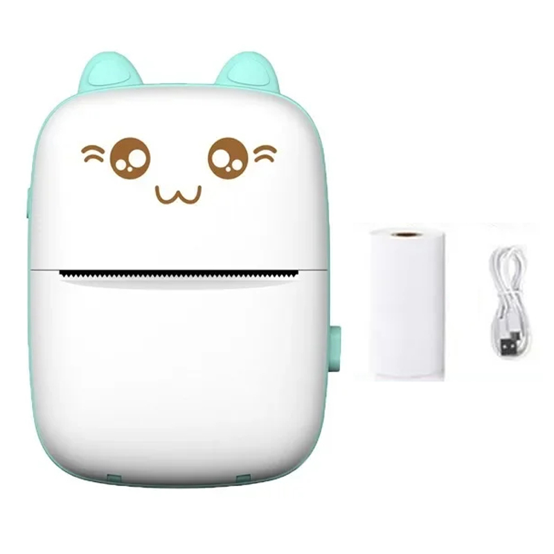 

C9 Tintener Drucker Tragbarer Wärmefoto Drucker Compact Pocket Student Mini Label Drucker - Blau