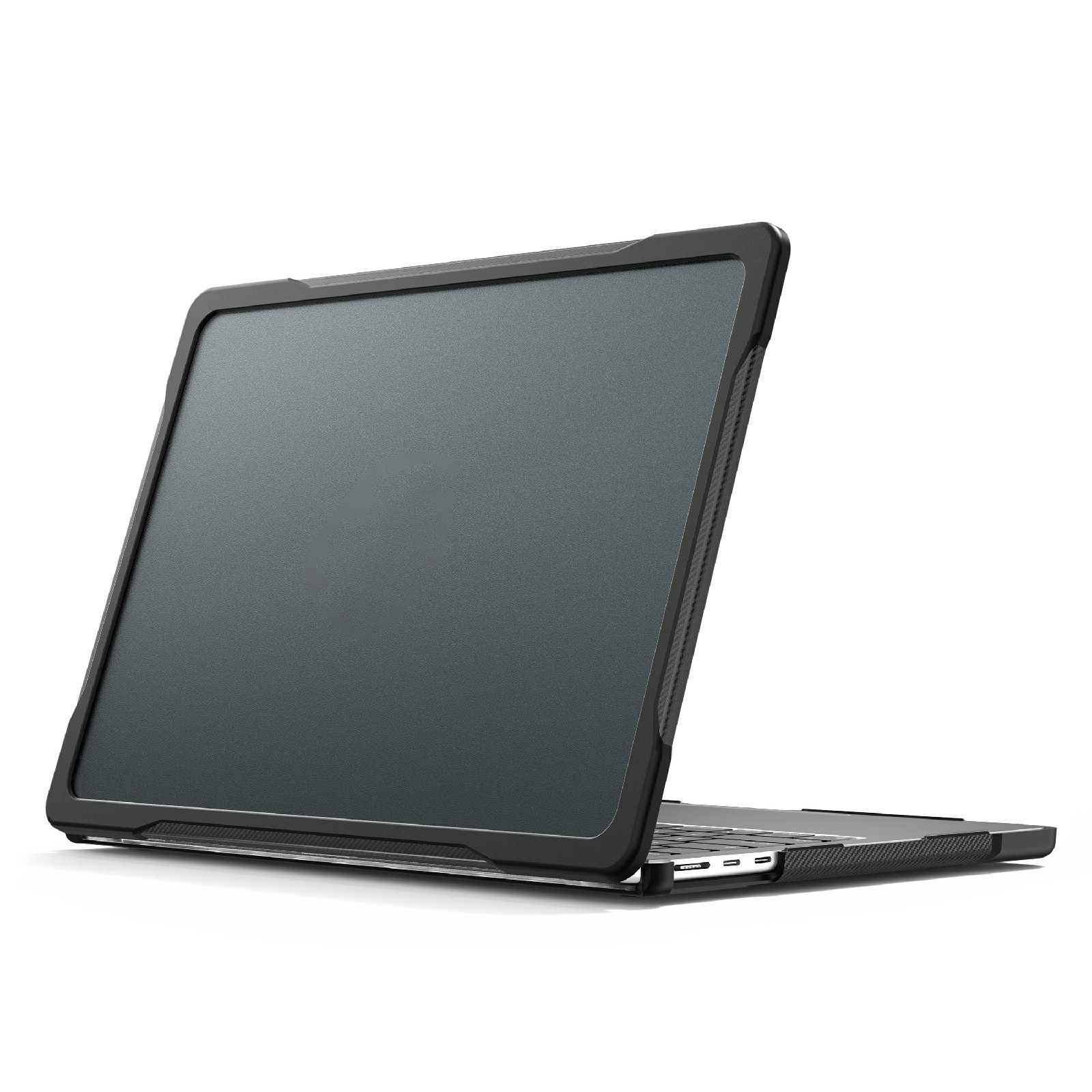 

Laptop-gehäuse Für MacBook Air 13 Zoll (2022) M2 A2681 Anti-kratzer-pc+tpu-abdeckung - Transparent Schwarz, MacBook Air 13 inch (2022)