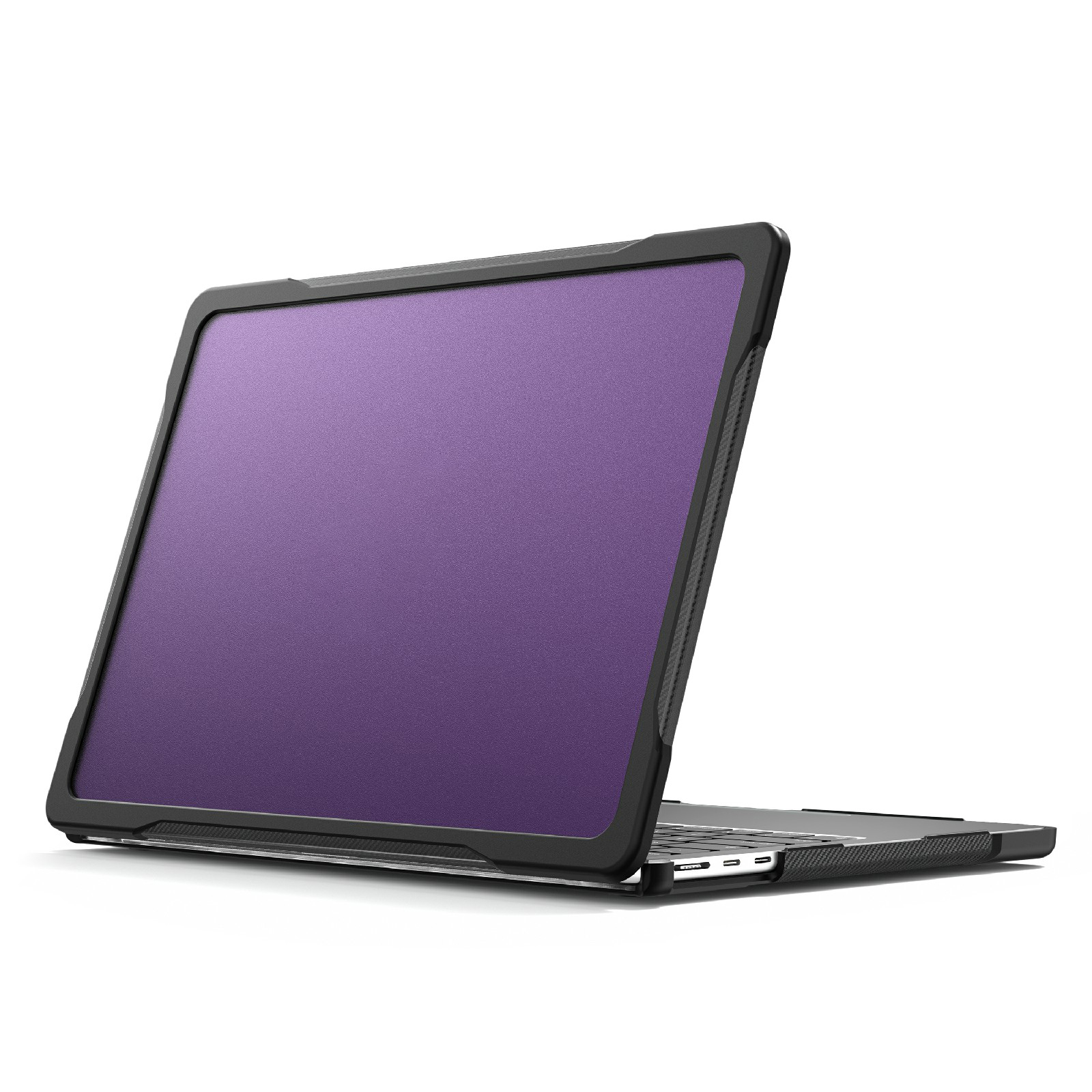 

Laptop-gehäuse Für MacBook Air 13 Zoll (2022) M2 A2681 Anti-kratzer-pc+tpu-abdeckung - Transparent Lila, MacBook Air 13 inch (2022)