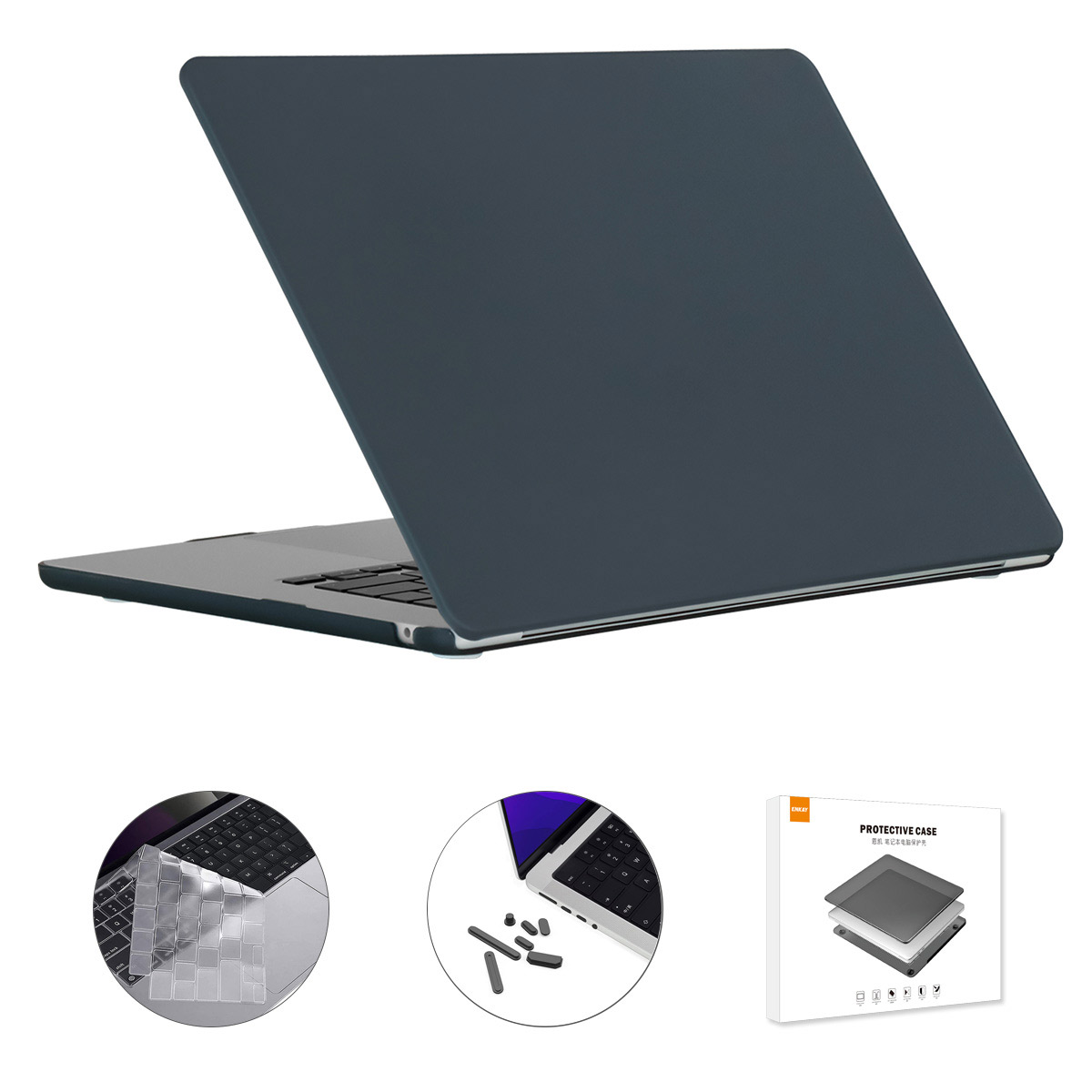 

Enkay Hat Prince Für Macbook Air 15 Zoll (2023) A2941 (eu-version) Mattes Laptop-pc-fall Mit Tpu-tastaturfilm + Staubdicht - Schwarz, Macbook Air 15 inch (2023) A2941 (EU Version)