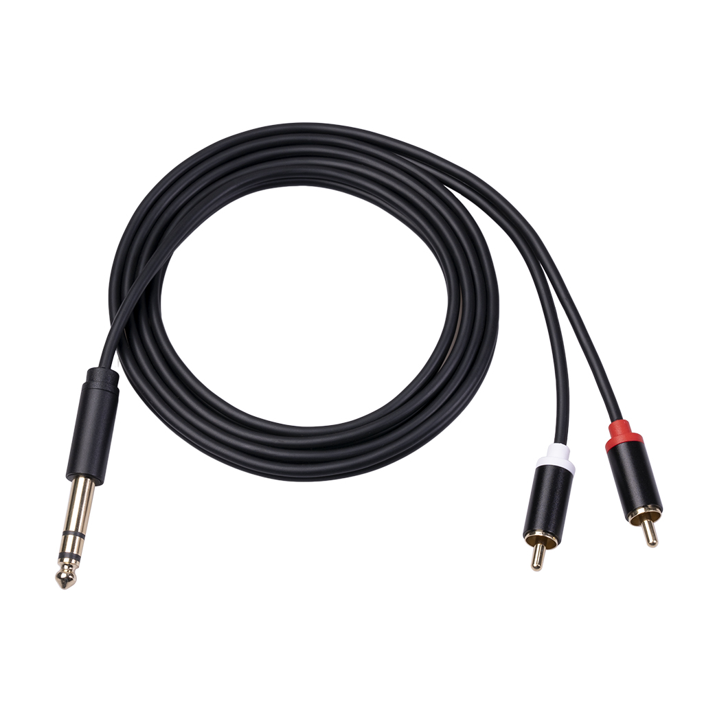 

1.5m 6.35 Stecker Zu Dual RCA Männlich Audiokabel 6.35mm Bis RCA-Zweikanal-Audiokabel Für PC AV-TV-DVD
