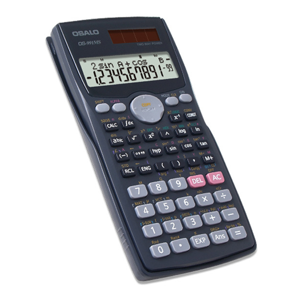 

OSALO OS-991MS Wissenschaftlicher Taschenrechner 401 Funktionen Batterie Solar Calculadora Cientifica Für Studenten