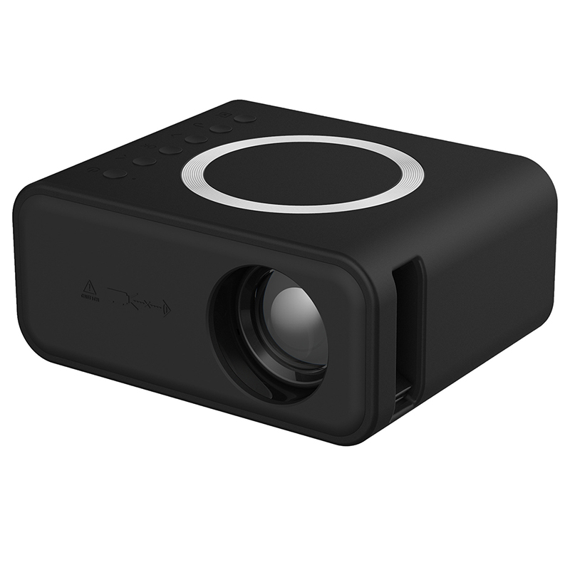 

YT300 Mini Projector LED Smart TV Tragbarer Heimkino Rich Interface Low Rauschen Interner Lautsprecher - Schwarz / UK -plug