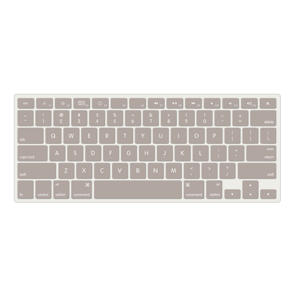 

Film Protecteur De Clavier De Gel De Silicone Ultra-mince Pour MacBook Air 13.3 "Affichage De Rétine A2179 (2020) / A2337 - Marron