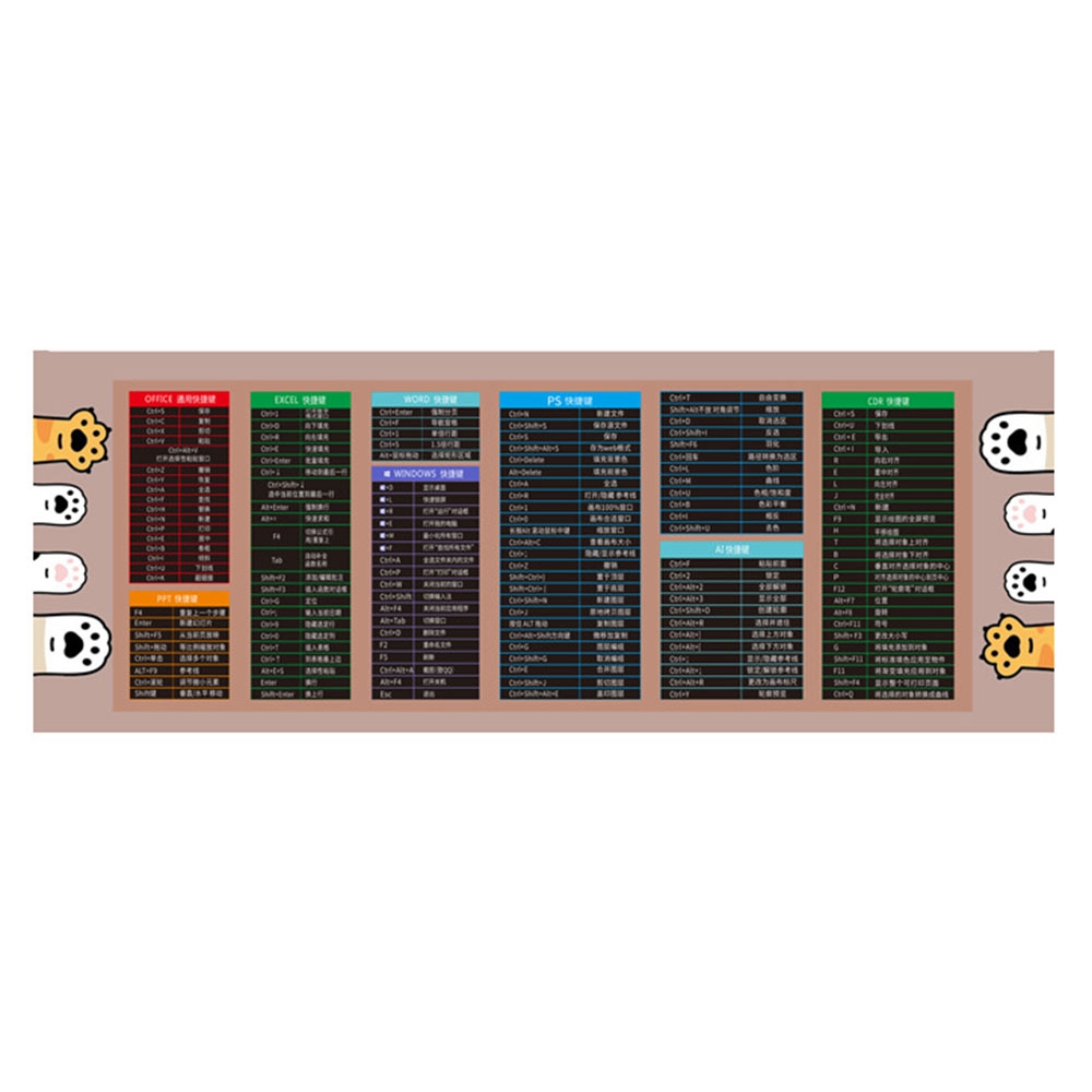 

Meiler Hy1228 900x400x4mm Für Computer PC -laptop Große Gaming -maus -pads -verriegelungskantengummi -schreibtisch Matte - Tastenkürzel