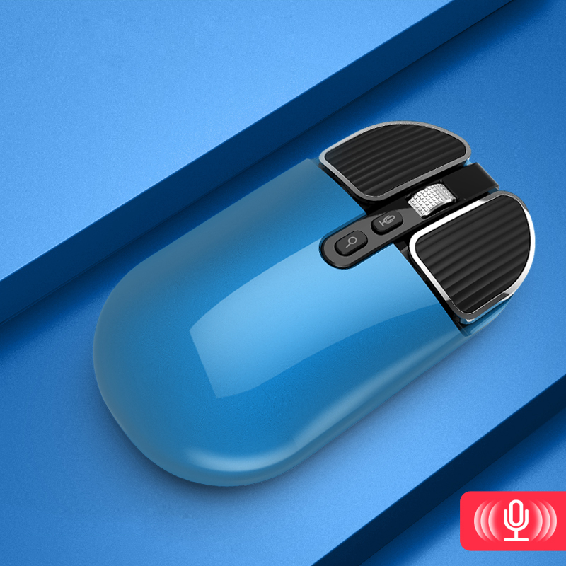 

QH-002A AI 2.4G Smart Voice Mouse [asien-pazifik-version] [23 Sprachen Erkennen] - Blau