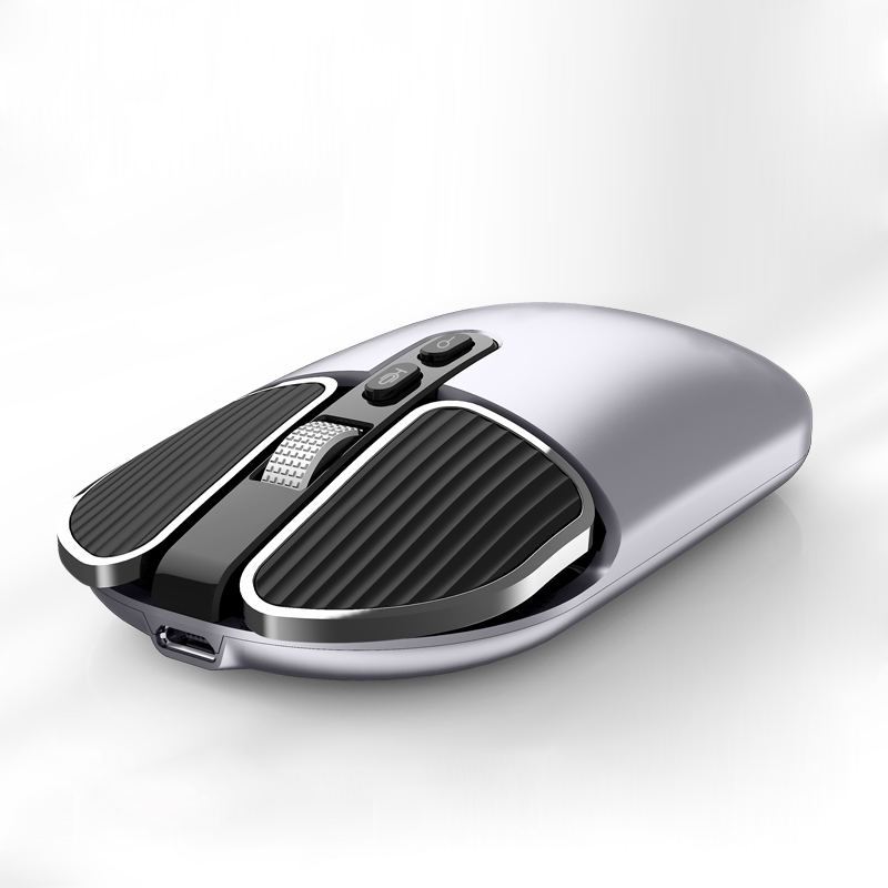 

QH-002 AI 2.4G Smart Voice Mouse [internationale Version] [110 Sprachen Erkennen] - Silber-