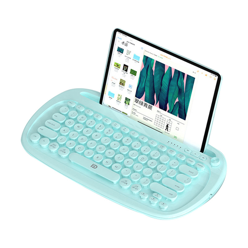 

Fude K870T Computer Laptop Tastatur Runde Cap Stumm. - Grün