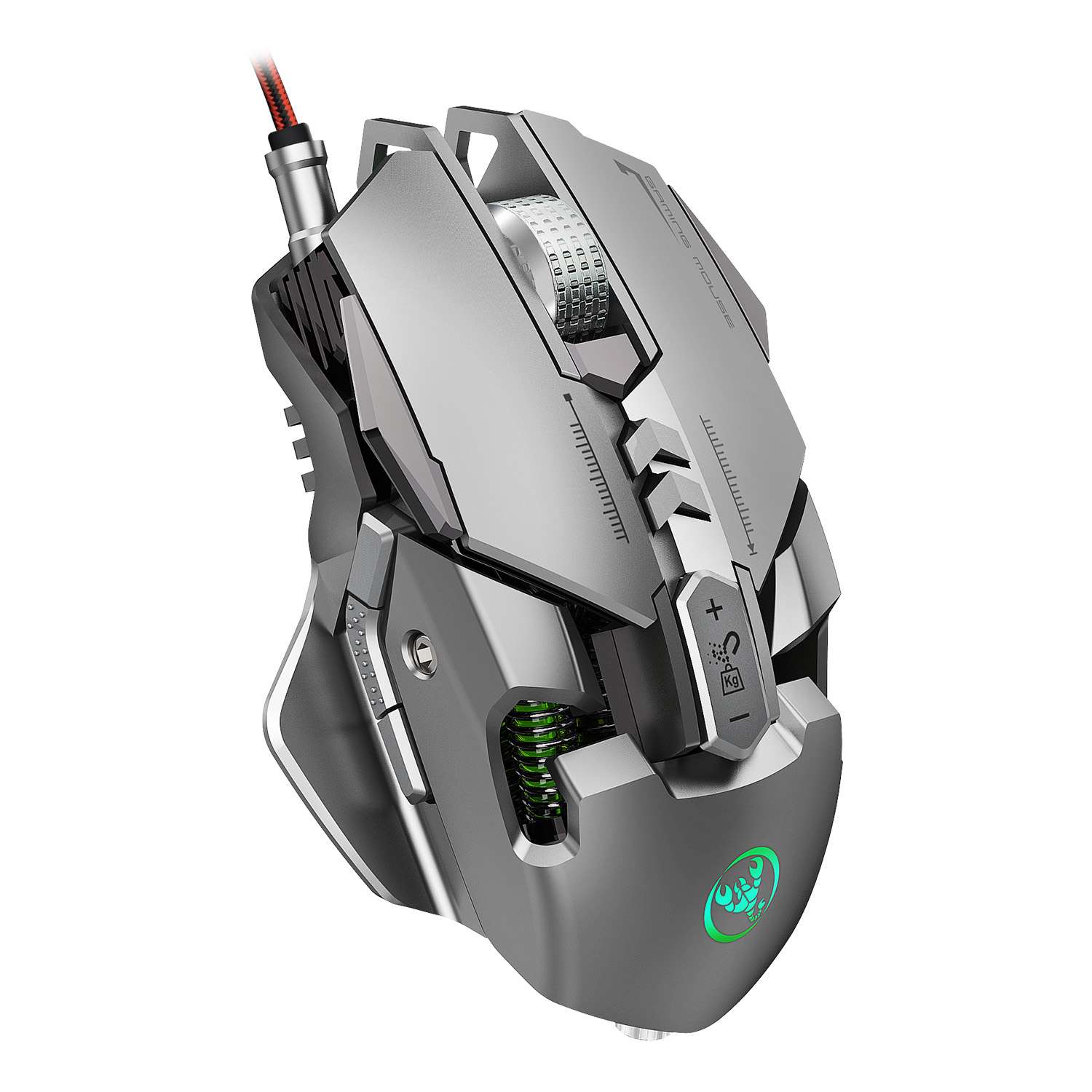 

HXSJ J800 Machine RGB Light Adjustable Up To 6400dpi Game Mouse