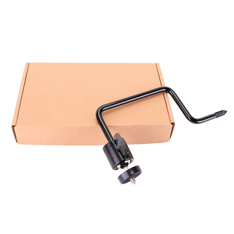 360 Degree Adjustable Ball Head Tree Mount Camera Bracket for Outdoor Hunting Trail Camera - Black