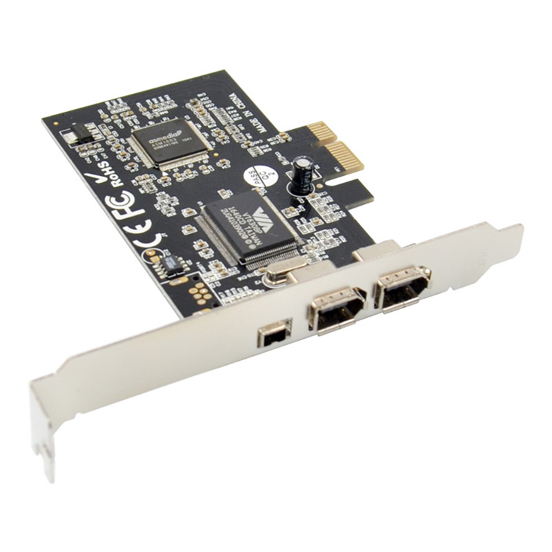 

PCI-E X1 FireWire VT6308 1394A 2+1 Videoaufnahmekarte Mit Dual-chip-design Und Fahrerfrei