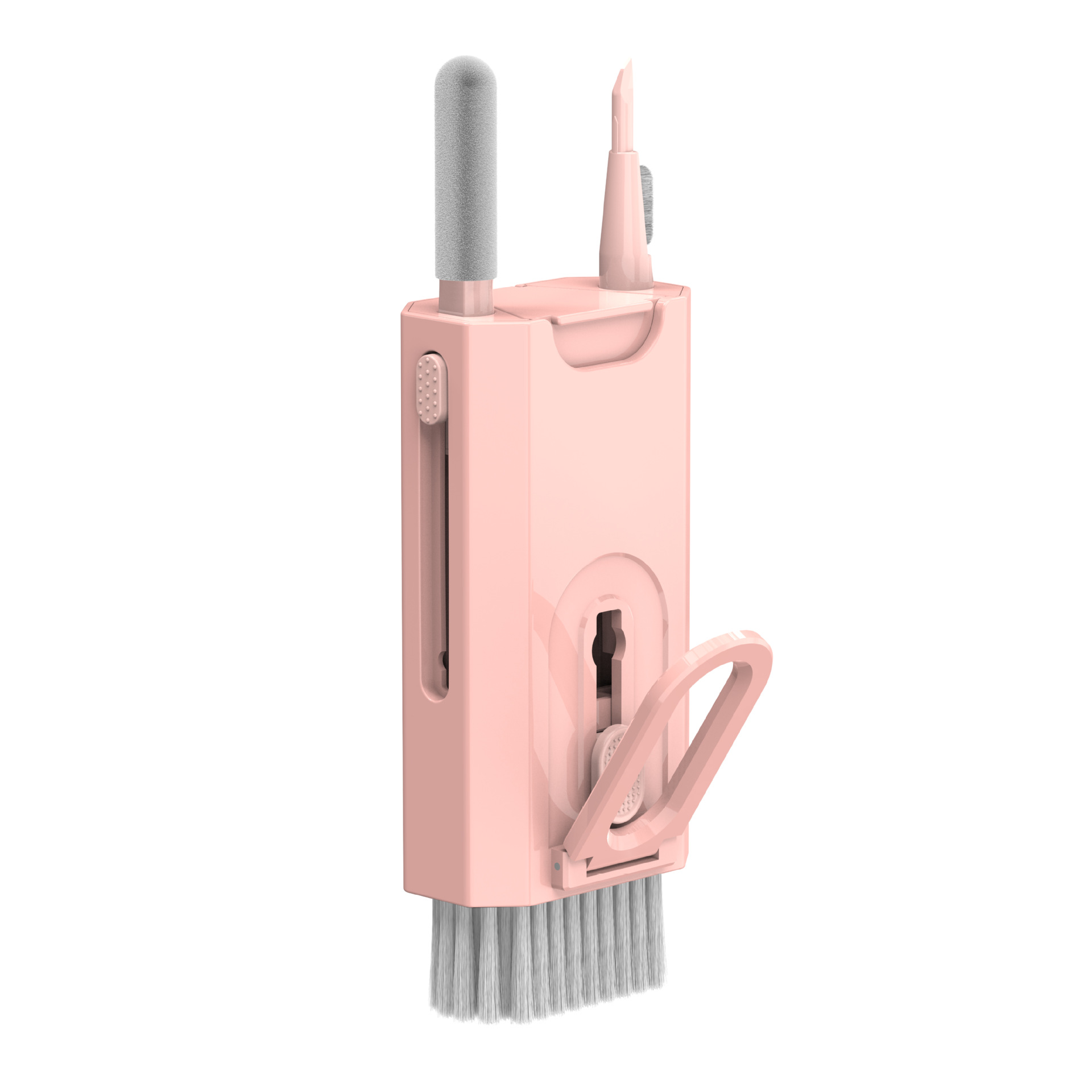 

Q8 Bluetooth -headset -tastatur -bildschirm Reinigungswerkzeuge Kit Staubentfernung Stiftbürsten Taste Puller Set Set - Rosa