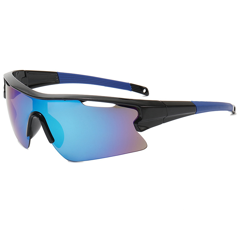 

8310 Outdoor-radfahren Leichte Sonnenbrille Für Frauen Sonnenbrillen Windschutz Sportbrille - Schwarzer Rahmen / Blauer Film