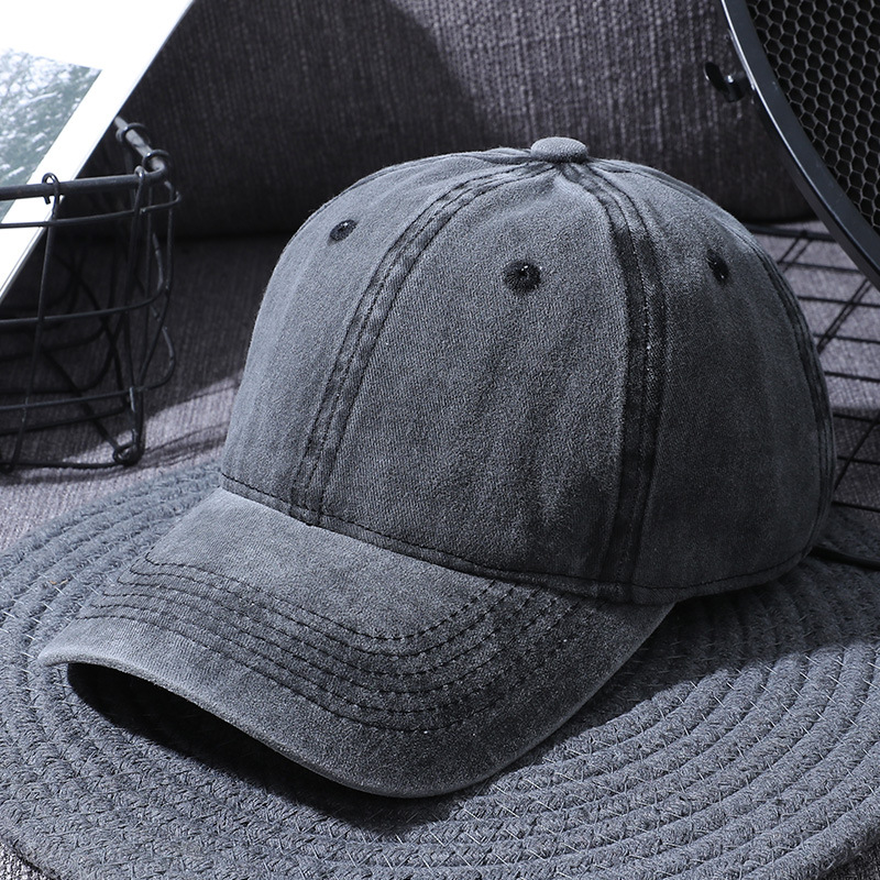 

Ретро Урожай Бейсболка Мужчины Женщины Регулируемые Шляпы Snapback Осень Хип-хоп - Темно-серый