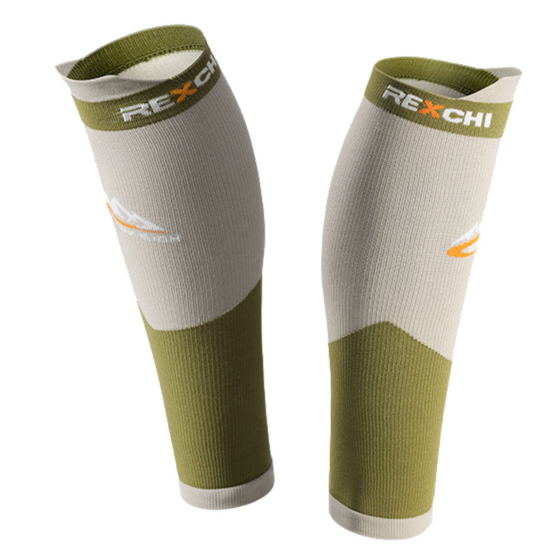 

Rexchi HX35 1 Paar Warmes Zyklus Sport Shin Guards Anti-sprain-kompress-kälber-sockenabdeckungen - Olivengrün M