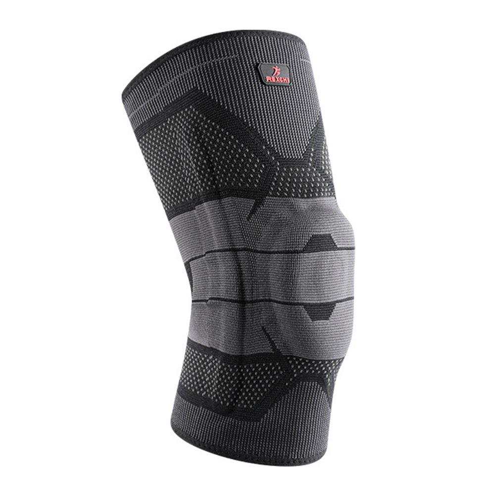 

Rexchi HX32 1pc Schockabsorbing Anti-schlupf-knieschnee Für Fitness Fitnesssport Sport Atmungsable Knieunterstützung - Schwarz+dunkelgrau / xl