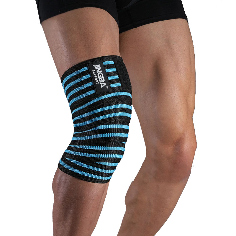 

Jingba Support 8324C Sport Knieklammer Kniekompressionshülle Elastischer Nylon + Spandex Knieschutzabdeckung Für Tiefe Hocke - Blau