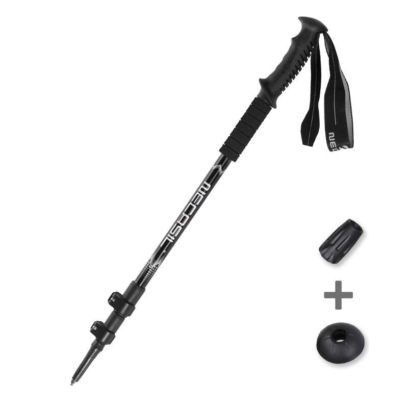 

Necasil G108 62-135 cm Outdoor Walking Stick 3-sektion Aluminium-legierungstrekkingstange Zum Camping - Schwarz