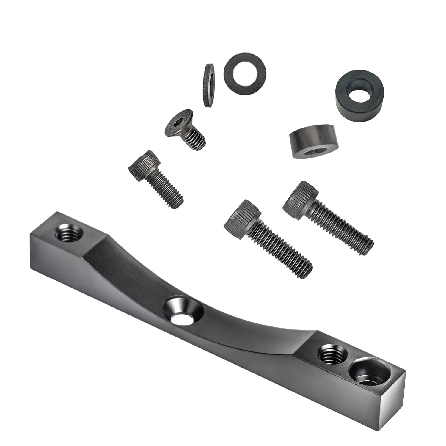 

Aluminiumlegierungs -scheibenbremssattel -montierungsadapter Für Xiaomi M365 Pro Electric Scooter Zoom Xtech Bremsadapter - Schwarz