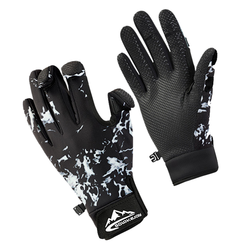 

Golovejoy DB68 1 Paar Fischereihandschuhe Mit 3 Flip Caps Anti-rutsch-fäustlingen Zum Fischen Von Radsport im Freien im Freien - Welle / xl