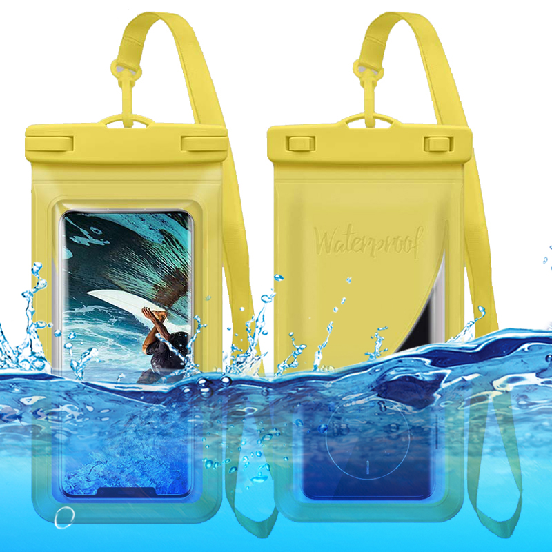 

7.5 '' Universal Water Profis Dely Beutel -beutel IPX8 Schwimmender PVC Clear Handy Trockenhülle Mit Kartenhalter - Gelb, Universal