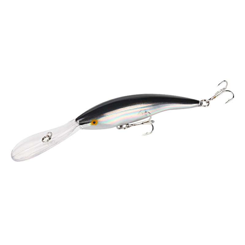

XY-616 15,8 cm 14,5 g Lange Zungenschildfischerei Köder - Schwarz+silber