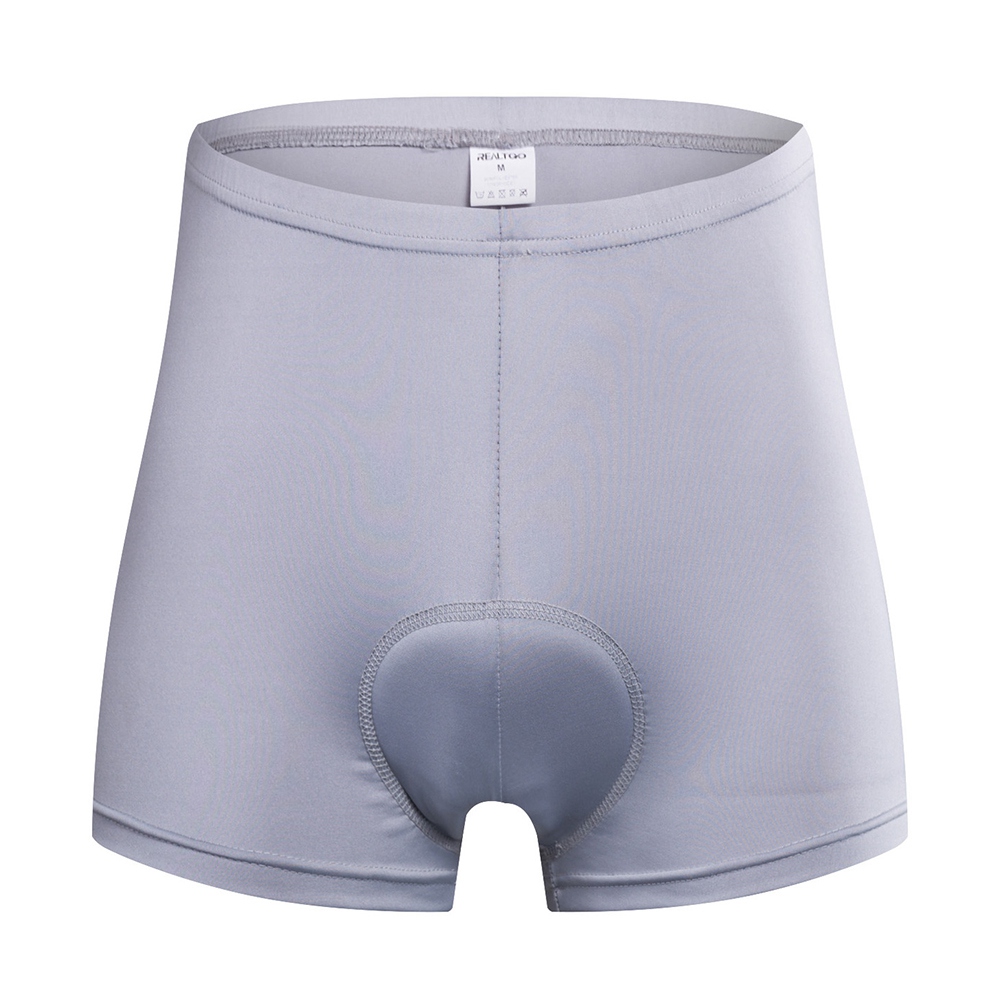 

REALTOO Men Men Coding Shorts 3D Schockfeste Pad Design MTB Roadbike Sommer Atmungsaktive Unterwäsche Shorts - Grau / 3xl