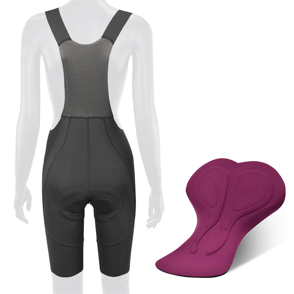 

Wosawe BH179 Frauen Radsporthosen Mit 3D -schwamm Gepolsterten, Atmungsaktiven Fahrrad -shorts Hosen - Schwarz / Aisa S / EU XS
