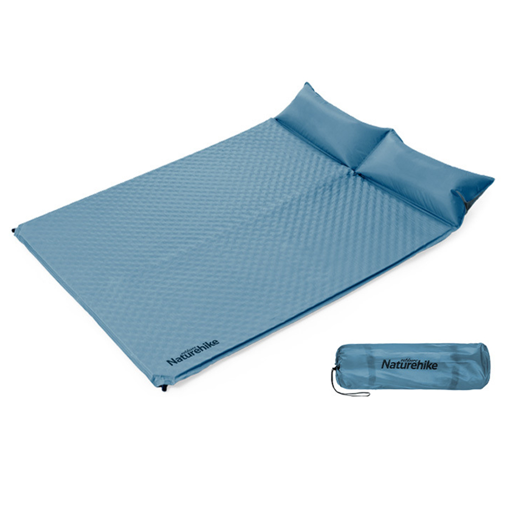 

Naturehike Outdoor Camping Zwei Menschen Automatisch Aufblasbare Mat 210d Oxford Stoff Feuchtigkeitsdichtes Pad Mit Kissen - Graphitblau