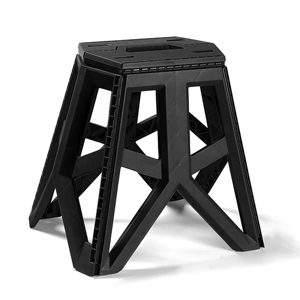 

Halin Tragbarer PP Klapphocker Outdoor Camping Wanderhocker - Schwarz