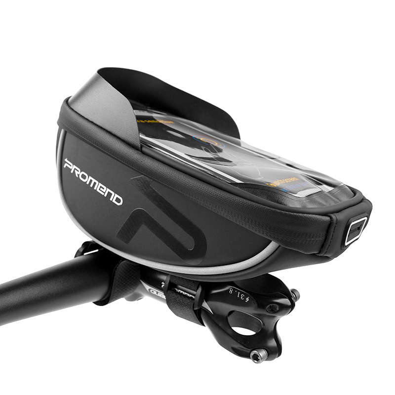 

Förderung Des Fahrrad-fahrrad-lenkerbeutels Mtb-fahrrad Regenfisch-touchscreen 6-zoll-aufbewahrungstasche Mit Telefonhülsen - Schwarz