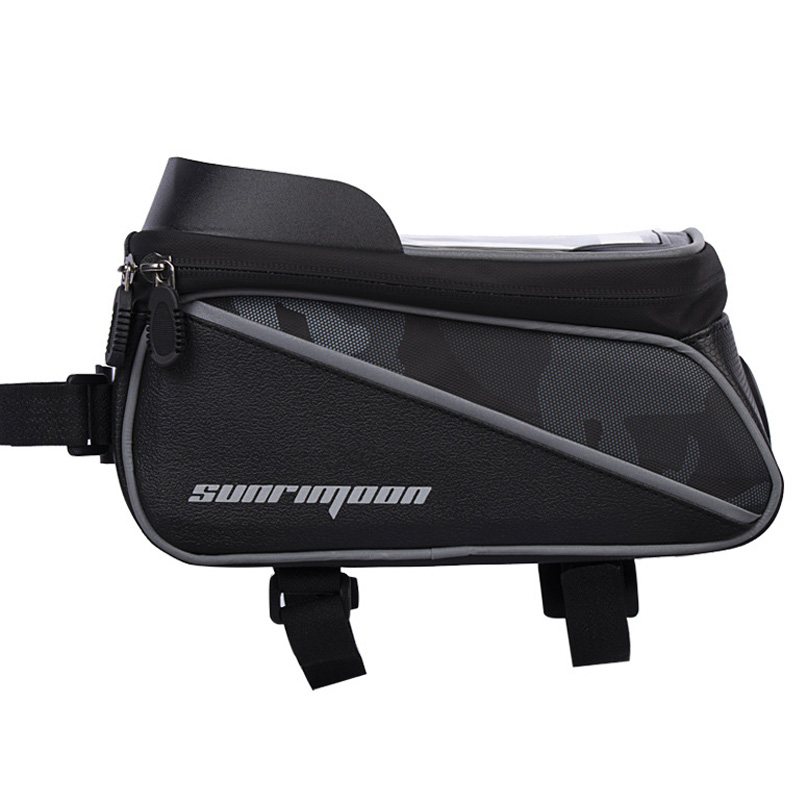 

Sunrimoon Mountain Bike Top Rohrbeutel Wasserdichtes Fahrradröhrchen Touchsbildschirm Telefonbeutel - H001-2