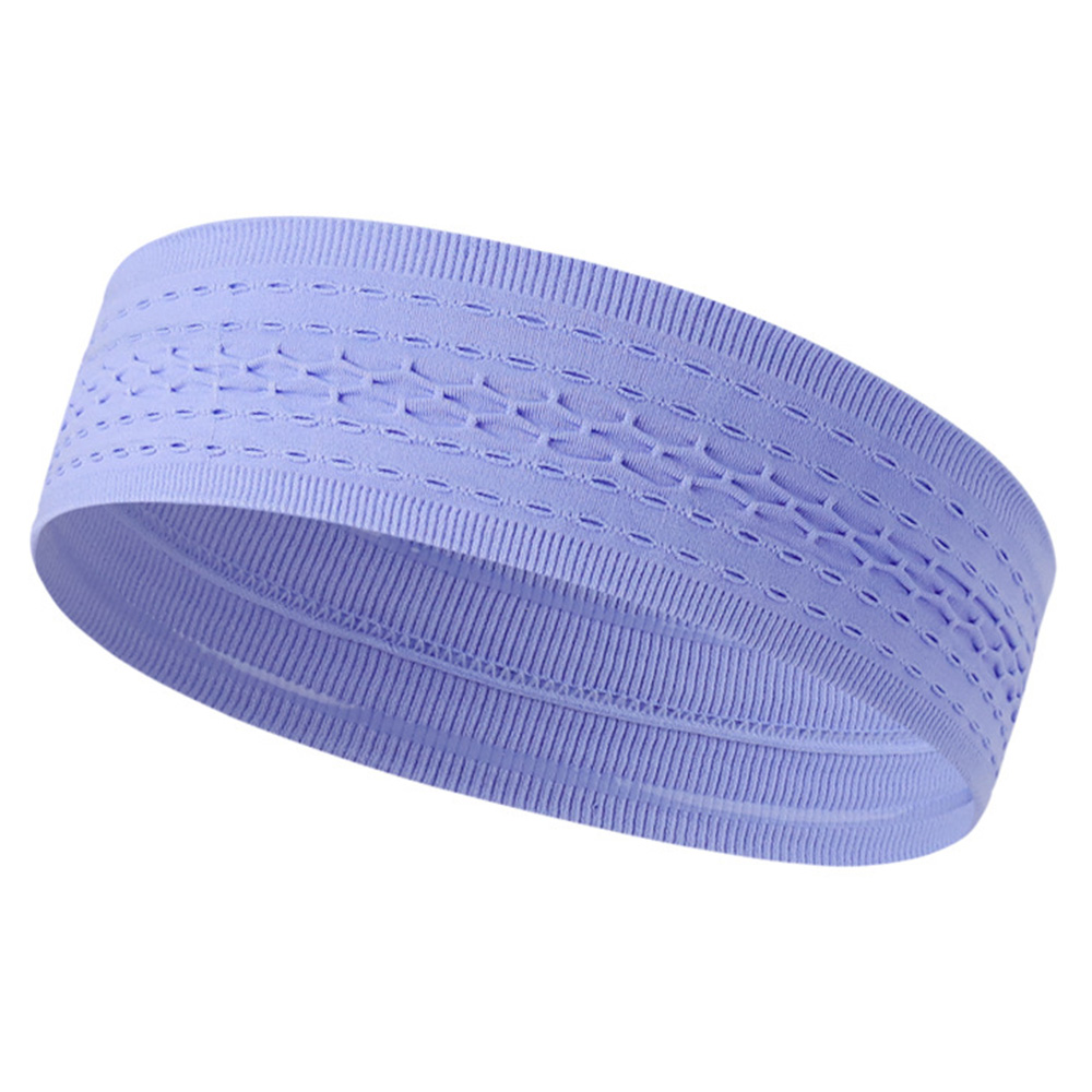 

Elastisches Schweißband Atmungsaktiv Schnell Trockener Sportstirnband Yoga Übung Haare Training Haare Wrap - Blau