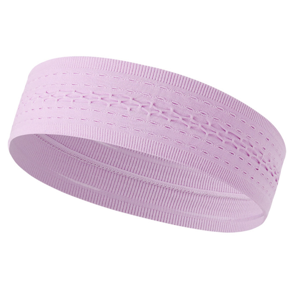 

Elastisches Schweißband Atmungsaktiv Schnell Trockener Sportstirnband Yoga Übung Haare Training Haare Wrap - Helles Lila