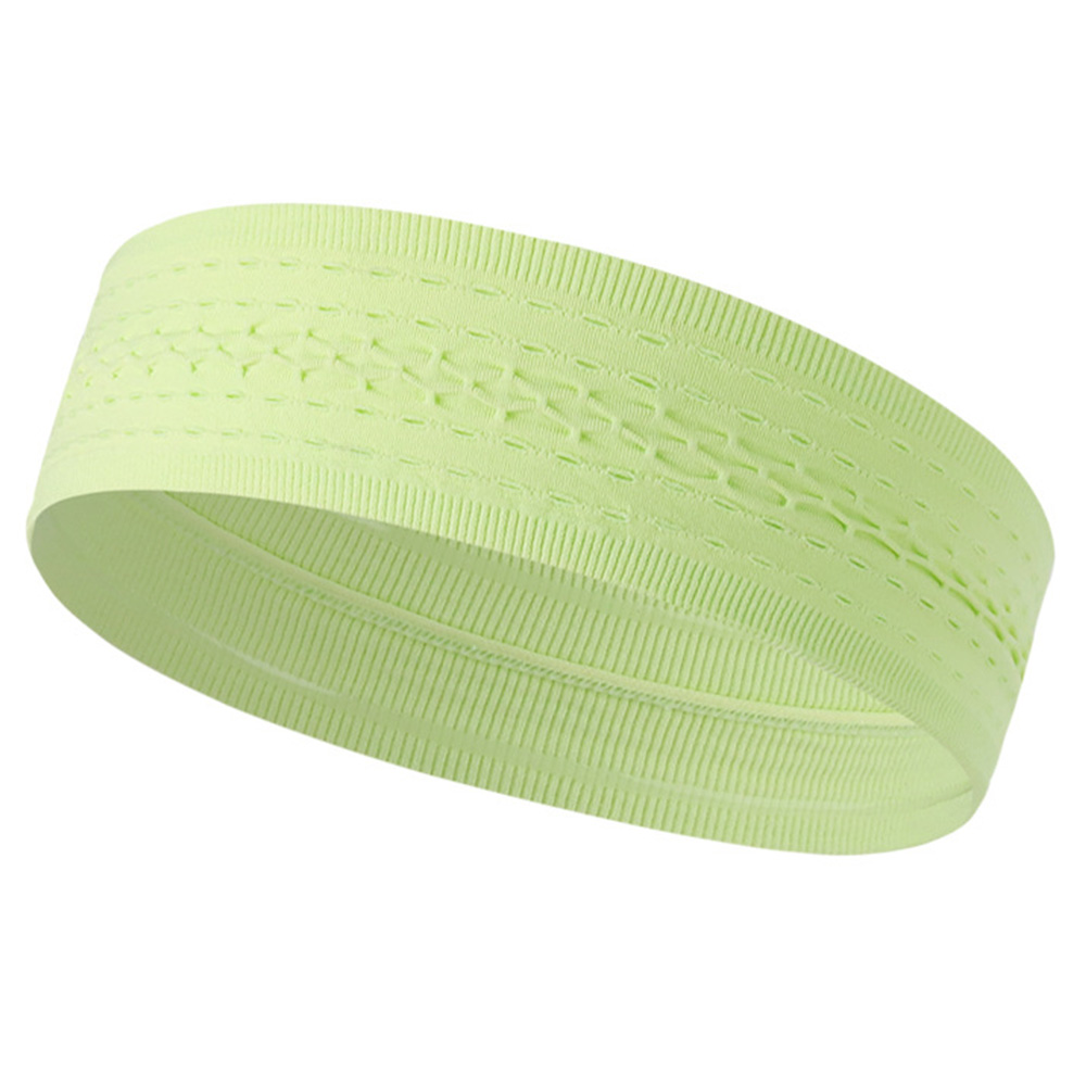 

Elastisches Schweißband Atmungsaktiv Schnell Trockener Sportstirnband Yoga Übung Haare Training Haare Wrap - Hellgrün