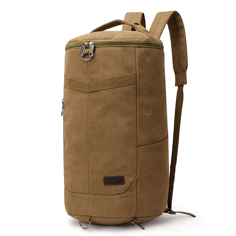 

Retro Canvas Rucksack Outdoor Travel Crossbody Tasche Casual Daypack Mit Schultergurt - Kaffee