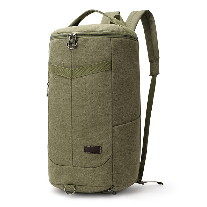 

Retro Canvas Rucksack Outdoor Travel Crossbody Tasche Casual Daypack Mit Schultergurt - Armeegrün